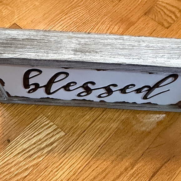 Blessed Wooden Wall Sign CUTE! NEW! - Picture 5 of 7